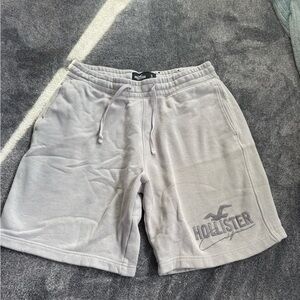 Hollister Gray Athletic Shorts with Elastic Waistband